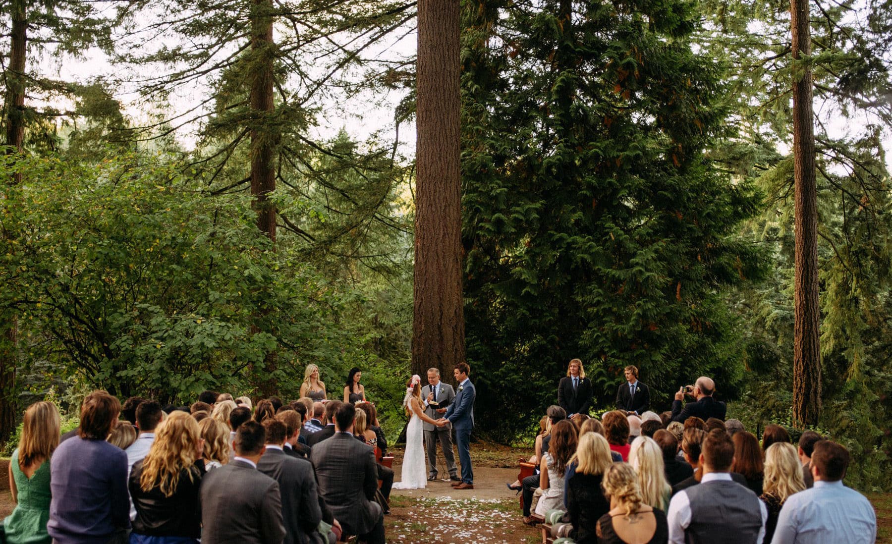 Hoyt Arboretum Portland Oregon wedding photo