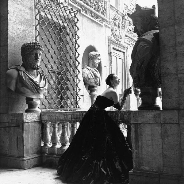 vintage black and white fashion photo